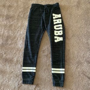 Aruba Charcoal grey fitted legging / jogger. Size XS